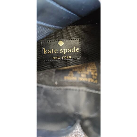Kate Spade New York Black Suede Leather Saddle Boots Booties Size 8.5B - Picture 7 of 8